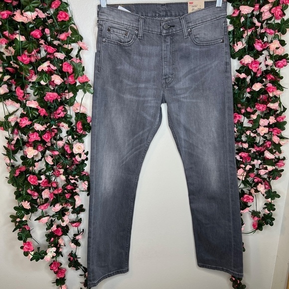 🌹Levi's Gray Slim Straight Denim Jeans Men's 30x30 Casual Work Outdoor - Picture 1 of 12